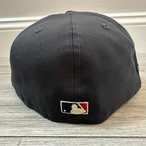 LA Los Angeles Dodgers Lids Hat Drop New Era Sea Fog 50th Patch Fitted 7 3/8 - Picture 3 of 10